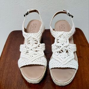 Macrame' Rope Wedge Sandles Shoes